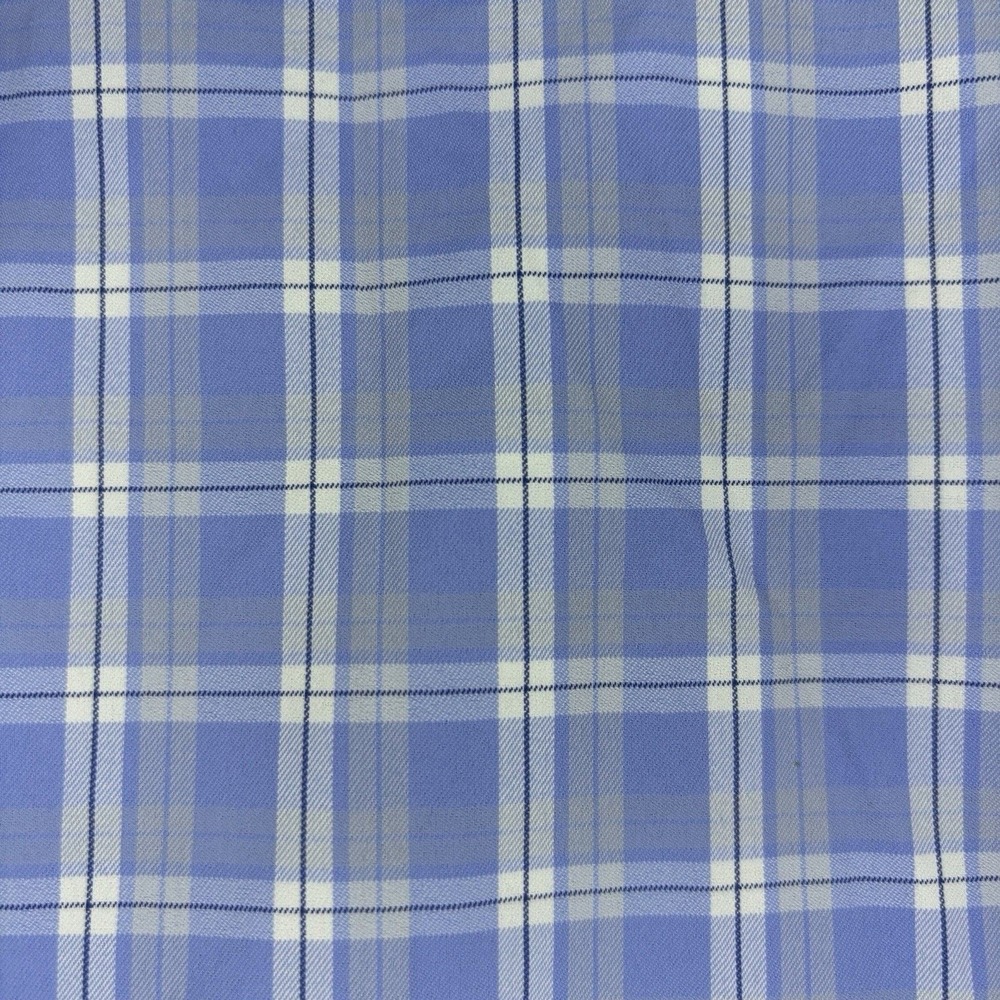UNTUCKit Zonte Blue Plaid Performance Stretch Men's Medium Button Down Shirt - Picture 6 of 8